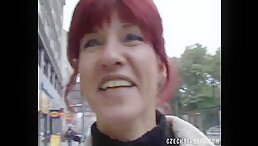 Czech Streets: A Shockingly Alluring Cumshot of an Old Woman!